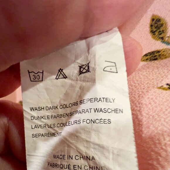 Mauve/ Pink Floral Kimono Cardigan. Bell Sleeve Lace Trim    Size M - Picture 3 of 6